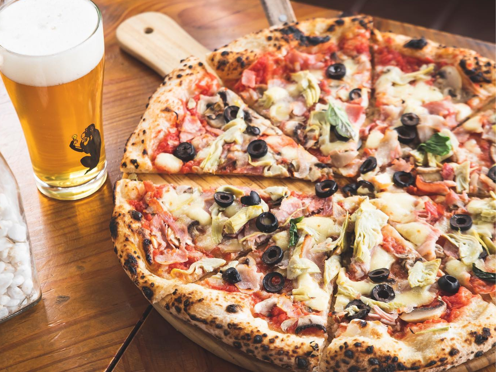 Pizza Belga offers Belgian-style pizza with rich toppings and a unique hearty crust 